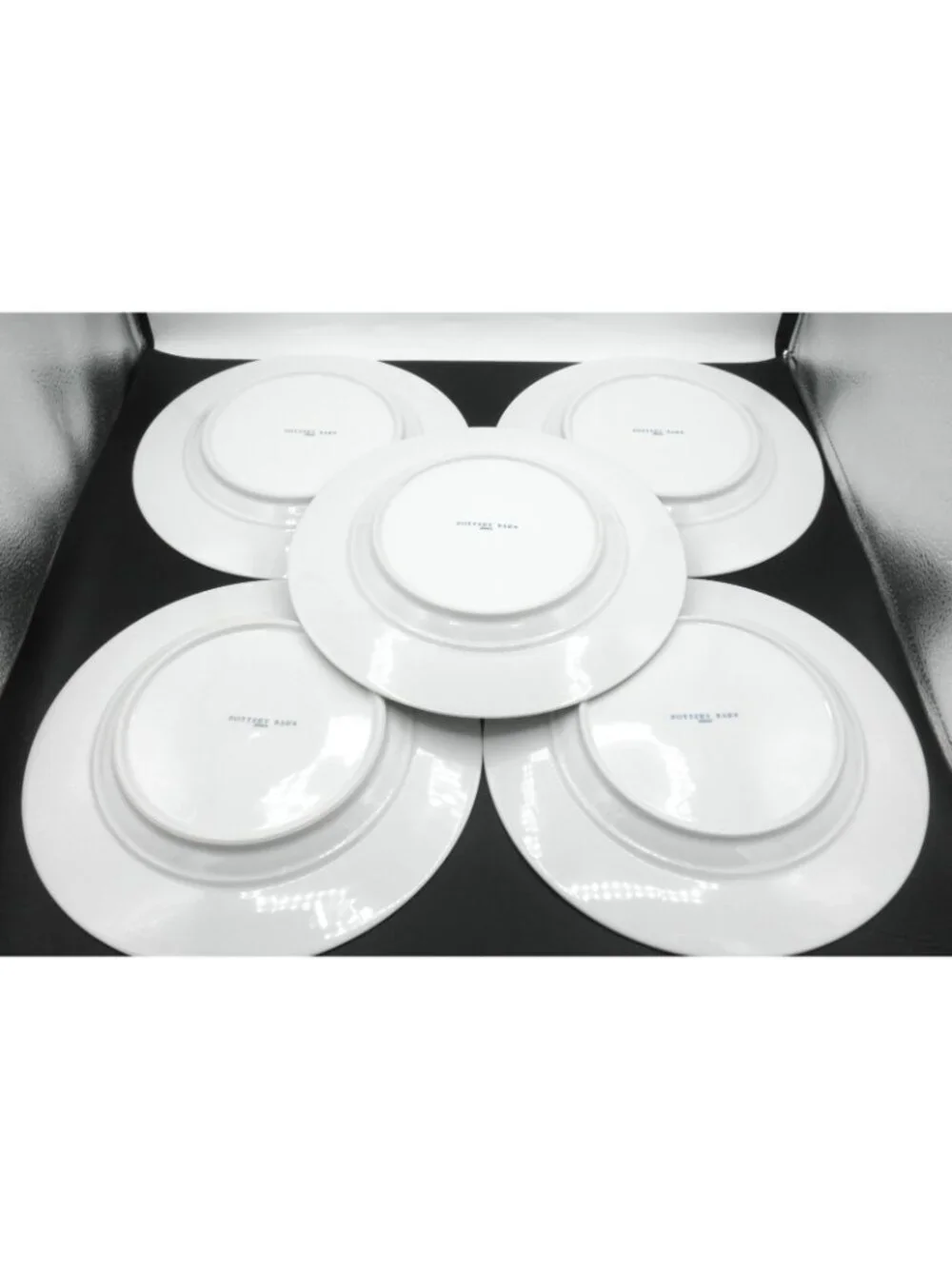 PBA63 by Pottery Barn 10-3/8 Inch Dinner Plates Set of 5 Pattern Code: PBA63